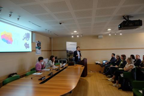 One of the project partners presents their own region