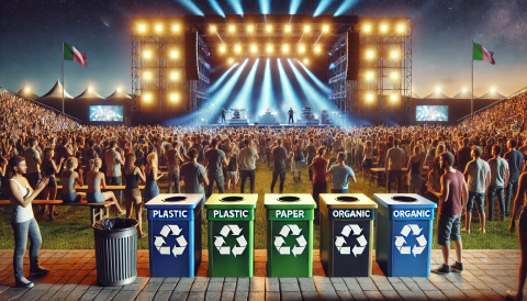 Waste separation during an event Waste separation during an event