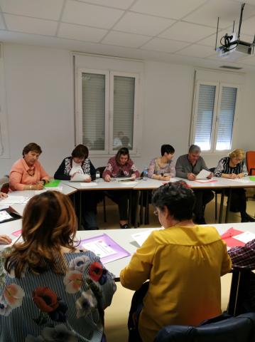 elderly health and well-being community group education in a rural setting in Aragón