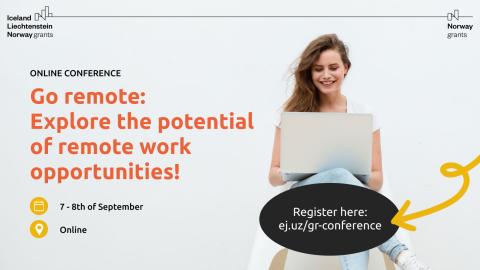 GO REMOTE Conference Poster: "Explore the Potential of Remote Work" (2022)
