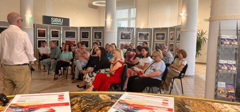 Interreg Cherry stakeholder meeting Centru Event guests seated indoors