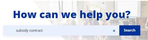 Screenshot of search bar from Help Centre