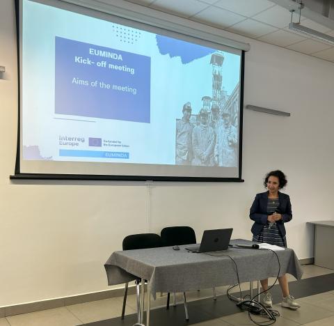 Launch of the Interreg EUMINDA Project (Katowice, Poland) Presentation the agenda of kick of meeting