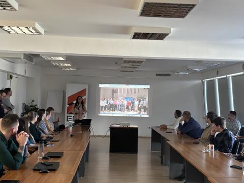 Intra-org in Debrecen 2 On this picture, you can see the project partners during a meeting.