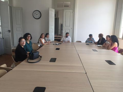 monthly meeting between researchers and technicians
