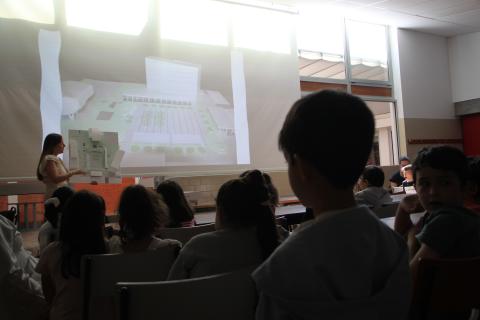 final presentation and evaluation session of the 2050 project to the school community - use of the model tool