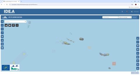    Geographic Viewer - LIFE IP Azores Natura project