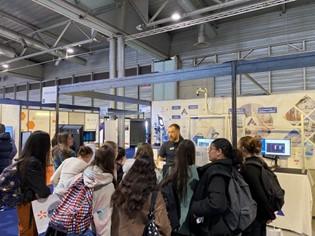 Young girls visiting companies