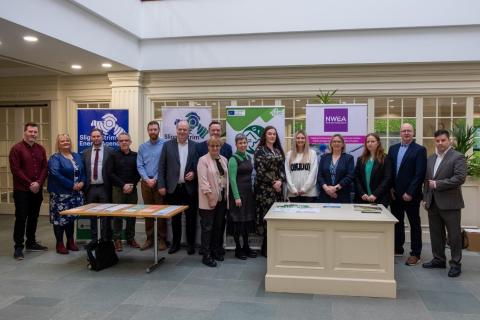 The North West Energy Agency team and colleagues at the EU LIFE Programme’s ‘LEAP Project’ launch, 15/02/2024.