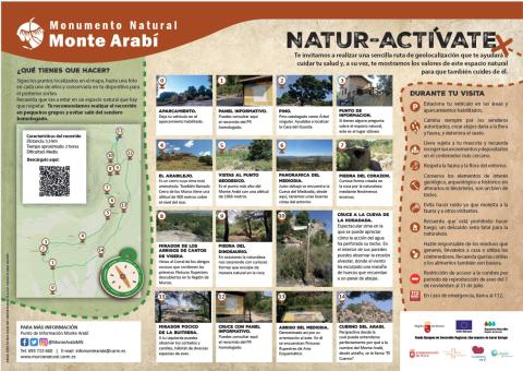 Geolocation route "Natur-Actívate" in the Monte Arabí Natural Monument Geolocation route "Natur-Actívate" in the Monte Arabí Natural Monument