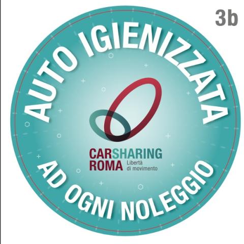 Automatic sanitation of cars in "Car Sharing Rome" service Rome Car Sharing