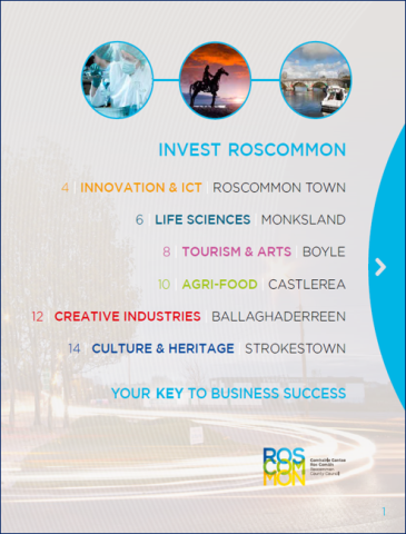 Invest Roscommon Smart Sectors assigned and aligned with key towns Invest Roscommon Smart Sector Transition aligned with key towns for growth
