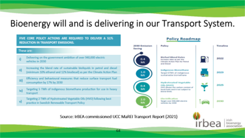 Bioenergy will and is delivering in our Transport System