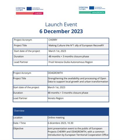 Meeting agenda