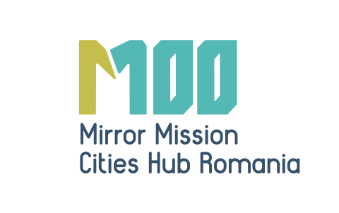 M100 Logo Logo M100 Mirror Mission Cities Hub Romania