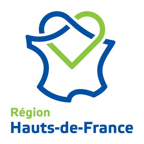 Regional Council Hauts-de-France The outline of France with a heart in the north