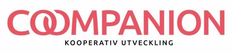 A red name saying Coompanion, cooperative development