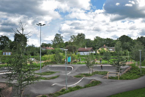 Sports and active recreation park "Mežs" (The Forest) in Valmiera