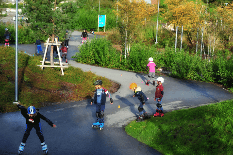 Sports and active recreation park "Mežs" (The Forest) in Valmiera
