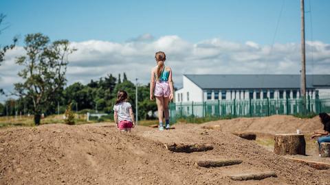 Natural Play Area on Castletroy Urban Greenay- GoGreenRoutes Project 