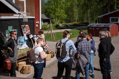 Third study visit to Finland People listening to speaker