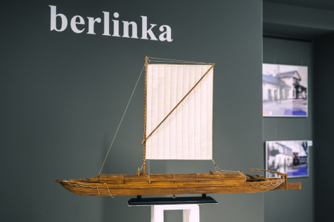One of the exhibits in the museum Flat-bottomed river vessel (formerly sailing)