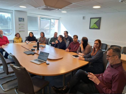 intra-organisational meeting in Kekava2 On this picture, you can see the project partners during a meeting.