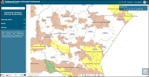 Environmental data (national parks, landscape parks, reserves etc.)