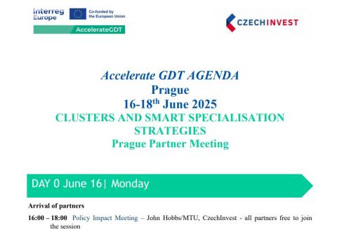 CzechInvest Accelerate GDT Meeting Prague Day 1 CzechInvest Accelerate GDT Meeting Prague Day 1