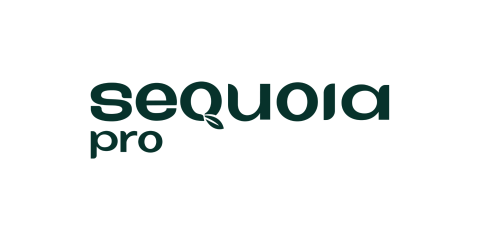 The logo consists of a green letters of Sequoia Pro on a white background.