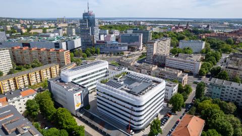 Passive building in Szczecin -  headquarters  of the West Pomeranian Region