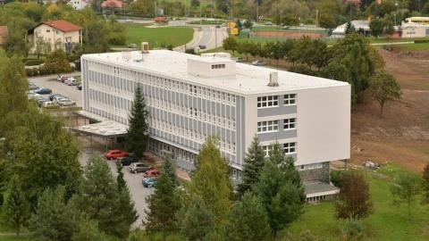 General Hospital after Renovation, bird's-eye view General Hospital in Karlovac after renovation, bird's-eye point of view