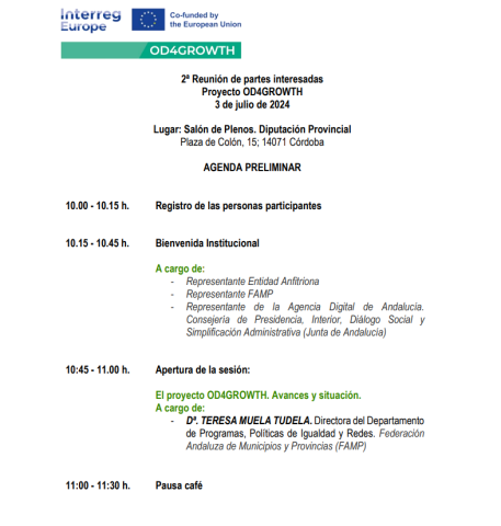 Reunion AATT OD4GROWTH agenda Reunion AATT OD4GROWTH agenda