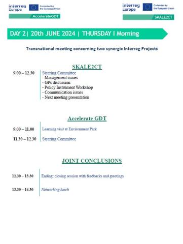 Turin Agenda Day 2