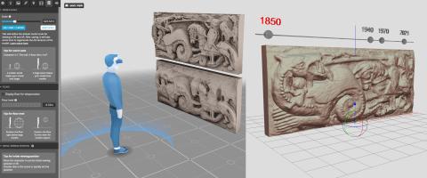 Virtual Reality and 3D digital reconstruction of the bass-relief of St. George and the Dragon