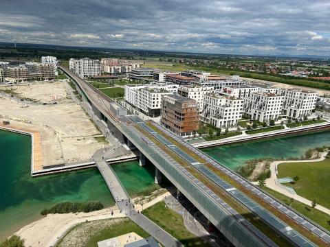 View from the Seestadt Aspern View from the Seestadt Aspern