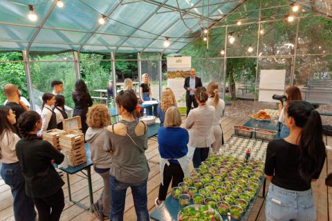 Social Event at Orti Generali Picture of a Social Event in Orti Generali's Greenhouse