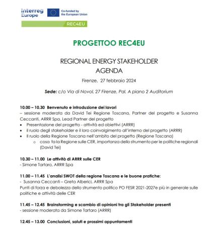 agenda of stk meeting Italy feb 27 2024