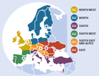 graphic map of EIT offices graphic map of EIT offices