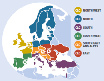 graphic map of EIT offices