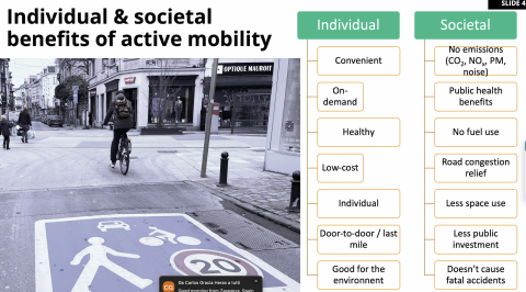 Active mobility benefits Active mobility benefits