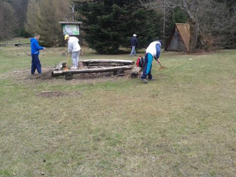 Outdoor work of inmates