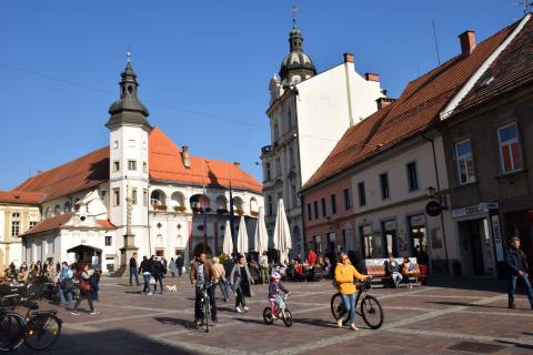 pedestrian zone in Maribor 