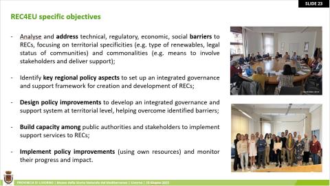 slide of the presentation made by Roberto Bianco relating REC4EU slide of the presentation made by Roberto Bianco relating REC4EU