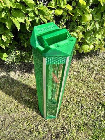 Prototype of recycling box for mobile phones