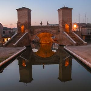 Trepponti in  Comacchio (FE), Po Delta area, Emilia-Romagna region