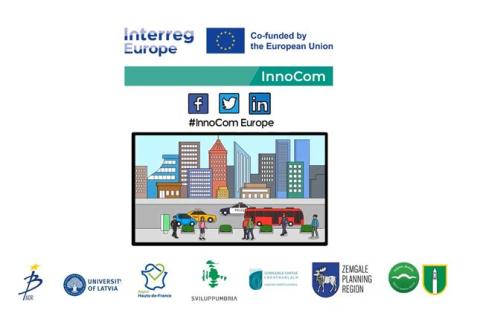Screenshot from video, showing project logo and partner logos