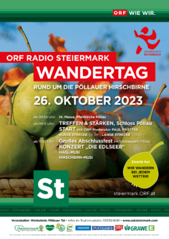 Events as marketing tool Hiking around the Pöllauer Pear