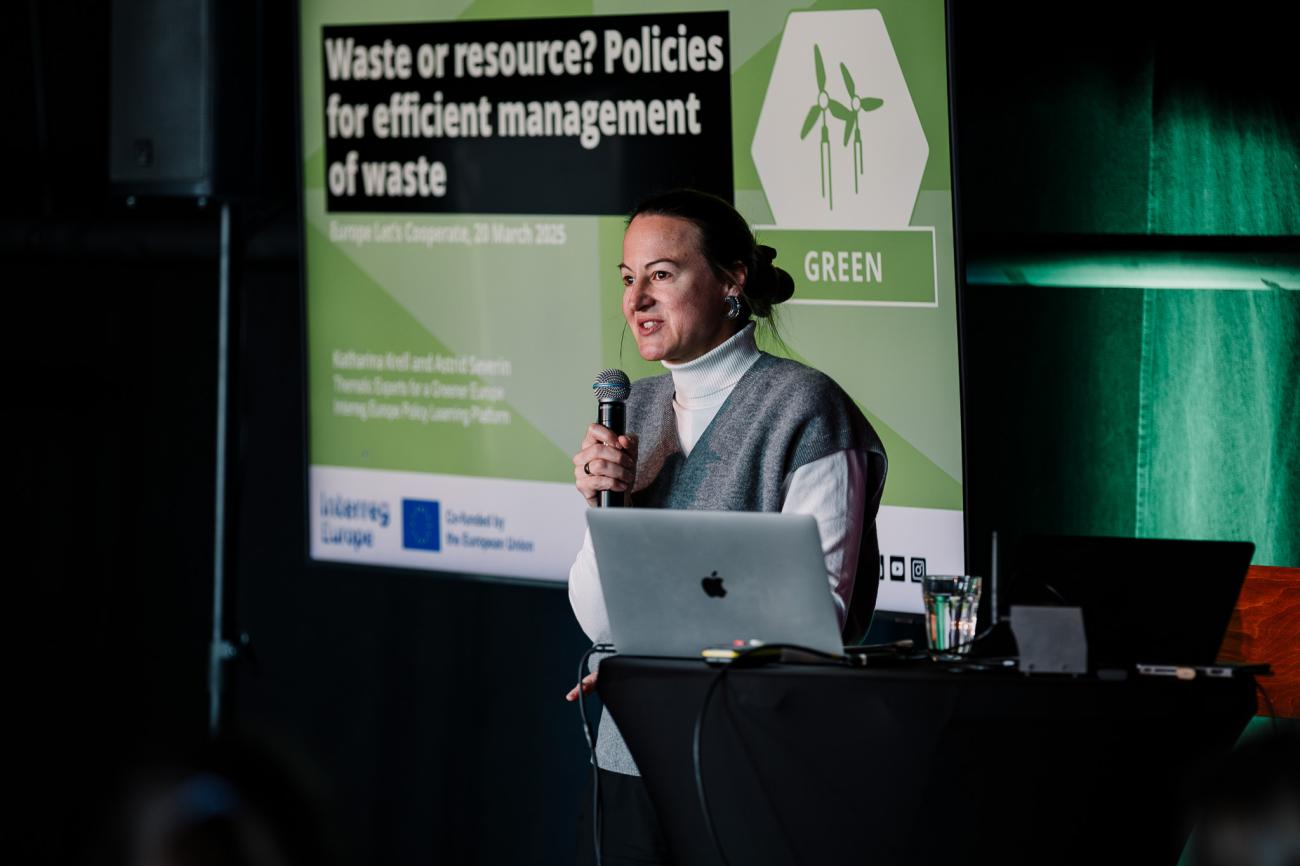Thematic experts presents about waste management at Europe, let's cooperate 2025 in Krakow
