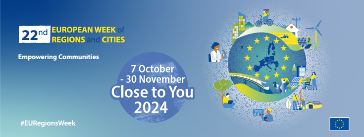 European Week of Regions Illustration showcasing the European Week of Regions, focusing on the importance of regional development and cooperation.